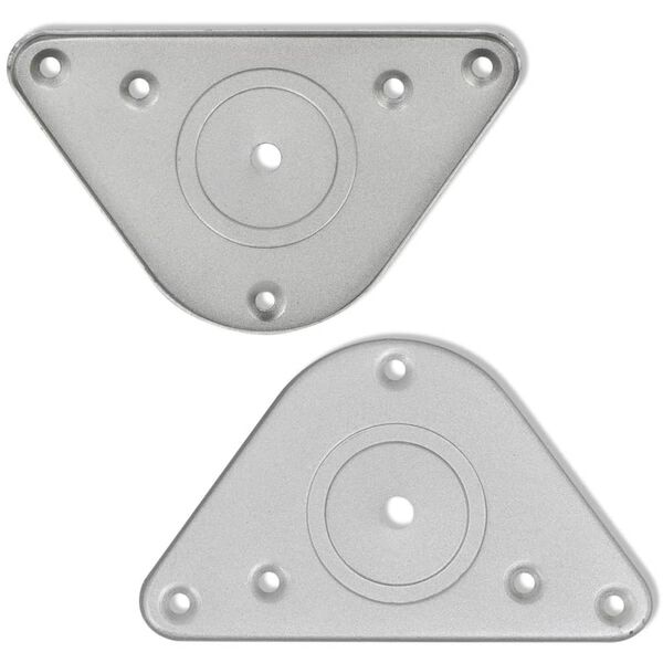 4 Hæðarstillanlegir Borðfætur Burstað Nikkel 710 mm