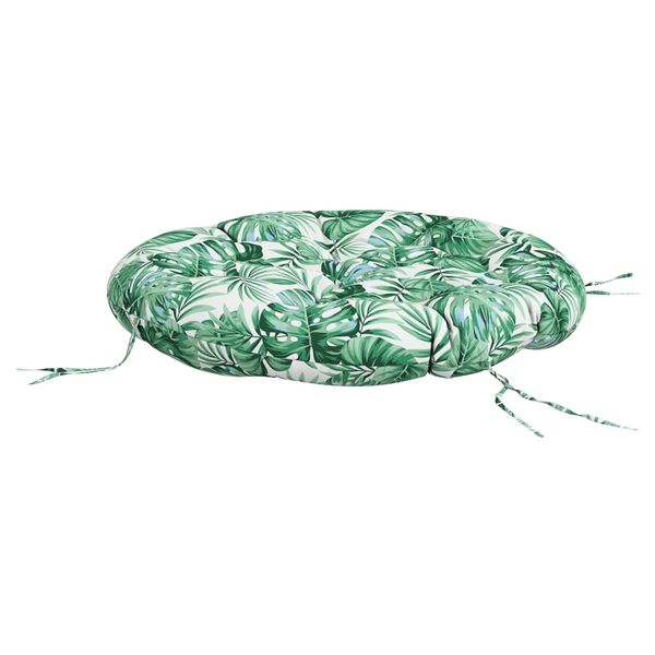 vidaXL Kringl&oacute;tt Sessa Laufamynstur &Oslash; 100 x 11 cm Oxfordefni