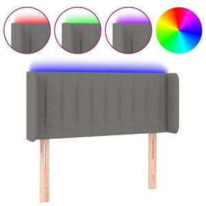 vidaXL LED H&ouml;f&eth;agafl D&ouml;kkgr&aacute;tt 83x16x78/88 cm Efni