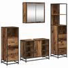 vidaXL Ba&eth;herbergismublasett 4 pcs Gamall vi&eth;ur Samsettur vi&eth;ur