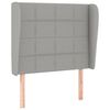 vidaXL H&ouml;f&eth;agafl me&eth; Eyrum 93x23x118/128 cm Lj&oacute;sgr&aacute;tt Efni