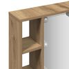 vidaXL speglask&aacute;pur me&eth; LED Artisan Oak 76x15x55 cm Hanna&eth;ur vi&eth;ur