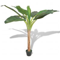 vidaXL Gerviplanta Bananatré með Potti 150 cm Græn