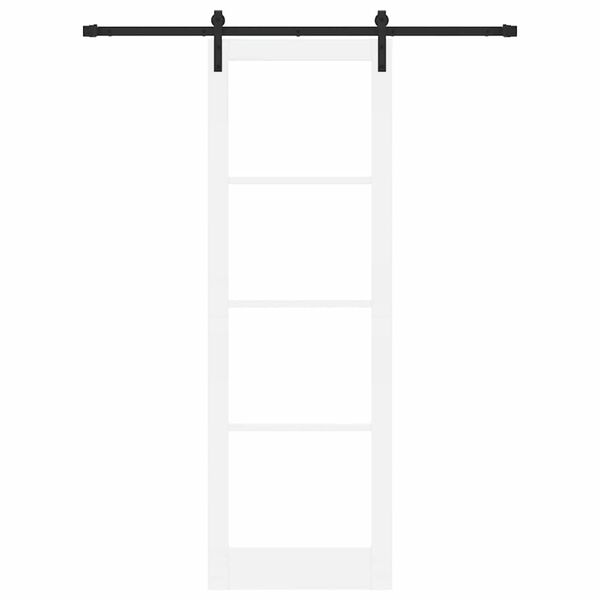 vidaXL Rennidyr ORKDAL Hv&iacute;tt og svart 78 x 232 cm