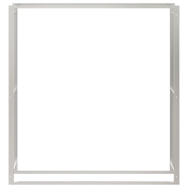 vidaXL Eliviðargrind 110x28x116 cm Ryðfrítt stál