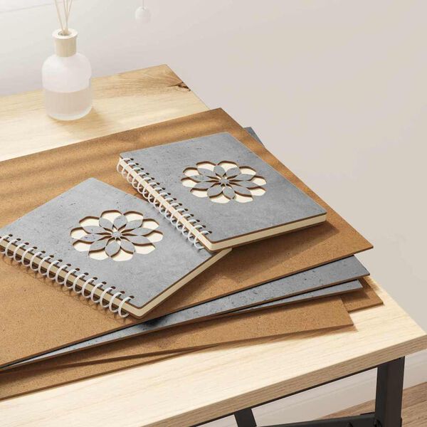 vidaXL Skreyting spj&ouml;ld 12 pcs Steingri&eth; 30 x 42 x 0.27 cm