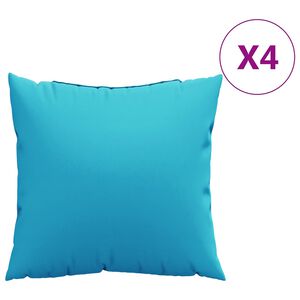 vidaXL Dreifip&uacute;&eth;ar Einlita 4 pcs T&uacute;rk&iacute;s 40 x 40 cm P&oacute;l&yacute;ester Efni