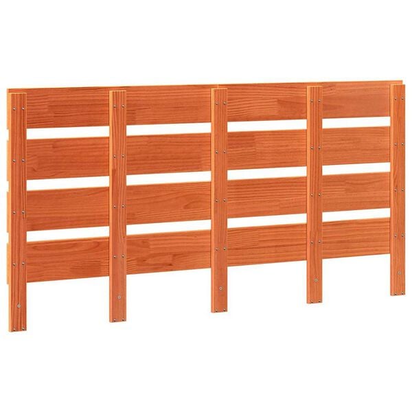 vidaXL H&ouml;f&eth;agafl Vaxbr&uacute;nn 160,5 x 3 x 80 cm Solid furuhikk