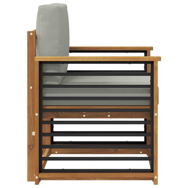 vidaXL &Uacute;ti s&oacute;fasett me&eth; p&uacute;&eth;i N&aacute;tt&uacute;rulegur 71 x 63 x 73 cm