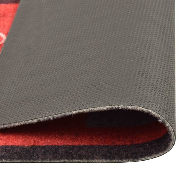 vidaXL Gólfteppi í Eldhús Þvotthelt Tómatar 60x180 cm