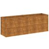 vidaXL upph&aelig;kka&eth; gar&eth;be&eth; 196x50x69 cm &uacute;r corten st&aacute;li