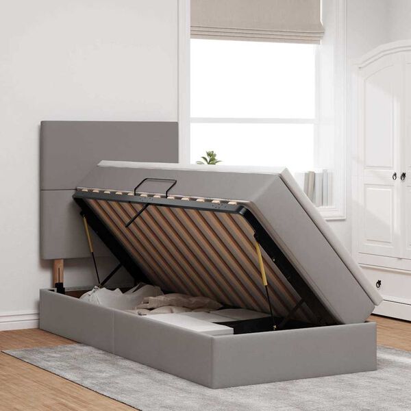 vidaXL R&uacute;m me&eth; geymslur&yacute;mi og LED M&oacute;gr&aacute;r 100 x 200 cm P&oacute;l&yacute;ester