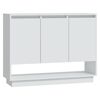 vidaXL Skenkur Hv&iacute;tur 97x31x75 cm Samsettur Vi&eth;ur