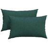 vidaXL S&oacute;fap&uacute;&eth;ar 2 pcs D&ouml;kkgr&aelig;n 50 x 30 cm d&uacute;kur