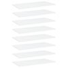 805235 vidaXL Bookshelf Boards 8 pcs White 60x30x1,5 cm Chipboard