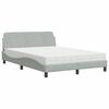 vidaXL R&uacute;m me&eth; D&yacute;nu Dover Lj&oacute;sgr&aacute;r 120x200 cm Flauel
