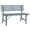 vidaXL Gar&eth;bekkur 110 cm St&aacute;lgr&aacute;r