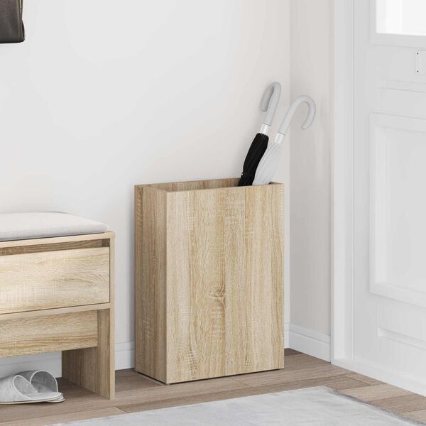 vidaXL Regnhl&iacute;fastendur Sonoma Eik 40 x 20 x 55,5 cm Samsettur vi&eth;ur