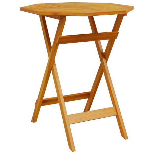 vidaXL Samfellanlegt Garðborð Ø70x75 cm Gegnheill Akasíuviður