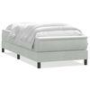 vidaXL Spring r&uacute;m me&eth; d&yacute;nu Lj&oacute;sgr&aacute;r 90x220 cm Flauel
