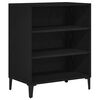 vidaXL Vi&eth;beinteyfla Svartur Eik 57 x 35 x 70 cm Samsettur vi&eth;ur