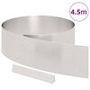 vidaXL Gar&eth;ja&eth;ar Silfur 450 x 0.05 x 15 cm Ry&eth;fr&iacute;tt St&aacute;l