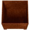 vidaXL Gr&oacute;&eth;ursetningu me&eth; f&oacute;tum Rusty 50x50x50 cm Corten St&aacute;l