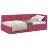 vidaXL Hornr&uacute;m ramma me&eth; h&ouml;fu&eth;gafl V&iacute;nrau&eth;ur 100 cm x 200 cm Flauel