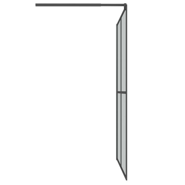 vidaXL Sturtuskj&aacute;r fyrir Walk-in Sturtu 140x195 cm D&ouml;kkt Hert Gler
