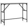vidaXL Veggbor&eth; Gr&aacute;tt Sonoma 100x32x75 cm Samsettur Vi&eth;ur