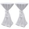 Bor&eth;d&uacute;kur Hv&iacute;tur 60 cm me&eth; Bor&eth;a 2 stk