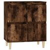 vidaXL Skenkur Reyklitu&eth; Eik 60x35x70 cm Samsettur Vi&eth;ur