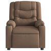 vidaXL Electric Recliner st&oacute;ll Br&uacute;nt efni
