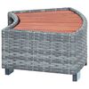 vidaXL Trappa fyrir Heilsulind Pólýrattan 92x45x25 cm