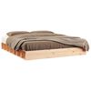 vidaXL R&uacute;mgrind 180x200 cm Super King Gegnheill Vi&eth;ur