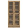 vidaXL Highboard Artisan Oak 82,5x30,5x185 cm Hanna&eth;ur vi&eth;ur