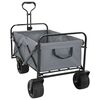 vidaXL Samanbrj&oacute;tanlegur handvagn Gr&aacute;r 89 x 62 x 96 cm