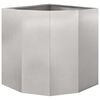 vidaXL Hornaplanta Silfur 45 x 45 x 50 cm stainless steel