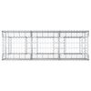vidaXL Gabion h&aelig;kka&eth; r&uacute;m Silfur 150 x 50 x 60 cm Galvaniserad st&aacute;l