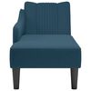 vidaXL Chaise Lounge me&eth; h&aelig;gri armp&uacute;&eth;a Blue Velvet