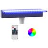 vidaXL Afrennslisr&aacute;s fyrir Foss me&eth; RGB LED Akr&yacute;l 45 cm