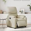 vidaXL Electric Recliner Chair Cream gervi le&eth;ur