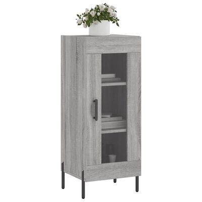 vidaXL Skenkur Grár Sonoma Eik 34,5x34x90 cm Samsettur Viður