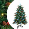 vidaXL Gervi j&oacute;latr&eacute; me&eth; 150 LED Gr&aelig;nn 150 cm PVC, Metall og Plastefni