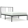 vidaXL R&uacute;mgrind &uacute;r M&aacute;lmi &aacute;n D&yacute;nu me&eth; H&ouml;f&eth;agafli Sv&ouml;rt 75x190 cm