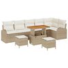 vidaXL Gar&eth;s&oacute;fa sett me&eth; p&uacute;&eth;i me&eth; geymslu 9 pcs Beige og krem