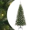 vidaXL Gervi j&oacute;latr&eacute; me&eth; 300 LED me&eth; standi Gr&aelig;nn 180 cm PE og PVC