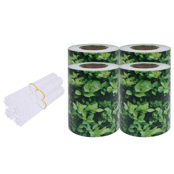 vidaXL Skj&oacute;ltj&ouml;ld fyrir Gar&eth;inn 4 stk. PVC 35x0,19m Gr&aelig;n