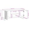 vidaXL TV einingar Valhnota 105 x 33 x 46 cm Samsettur vi&eth;ur