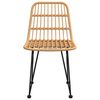 vidaXL Garðstólar 2 stk. 48x62x84 cm PE Rattan